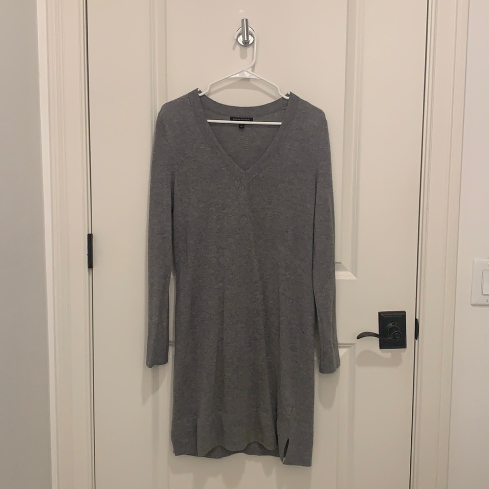 Banana Republic Gray Sweater Dress